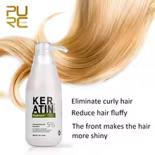 علاج الشعر بالكيراتين البرازيلي ، الفورمالين ، الشعر المجعد ، استقامة ، تنعيم المنتج